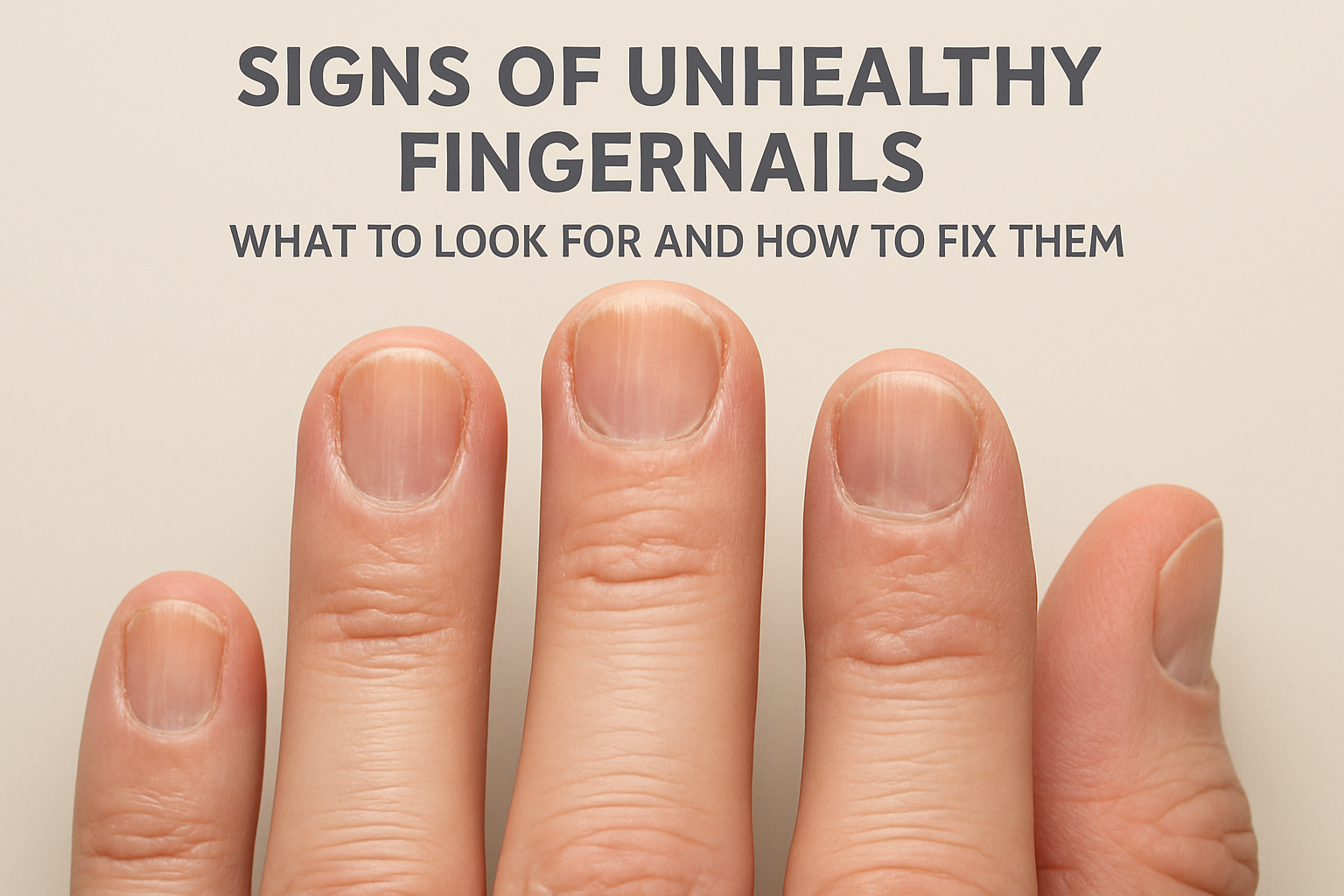 Signs of Unhealthy Fingernails